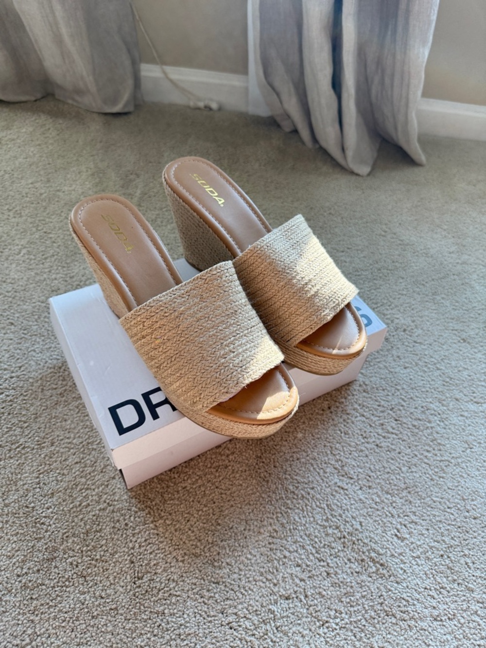 Wedge Slide Sandals - New! Size 11